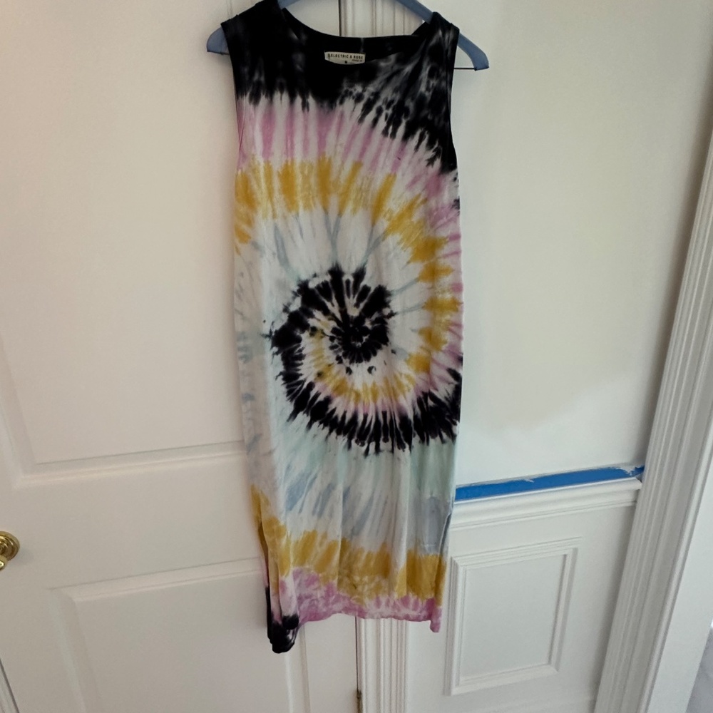 Electric & Rose Tie Die Midi Dress - Picture 3 of 3